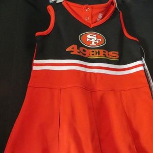 San Francisco 49ers 2T red cheerleader uniform